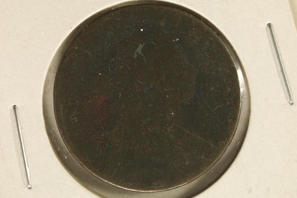 NO DATE 1700'S US LARGE CENT (1 of 2)