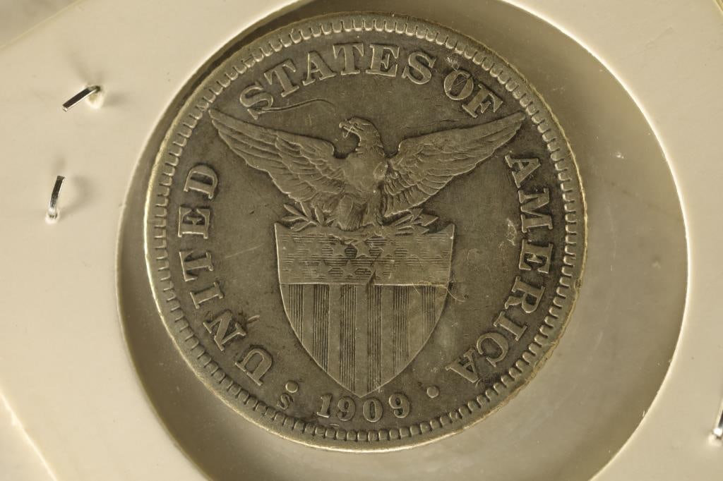 1909-S US/PHILIPPINES SILVER 50 CENTAVOS .2411 (1 of 2)