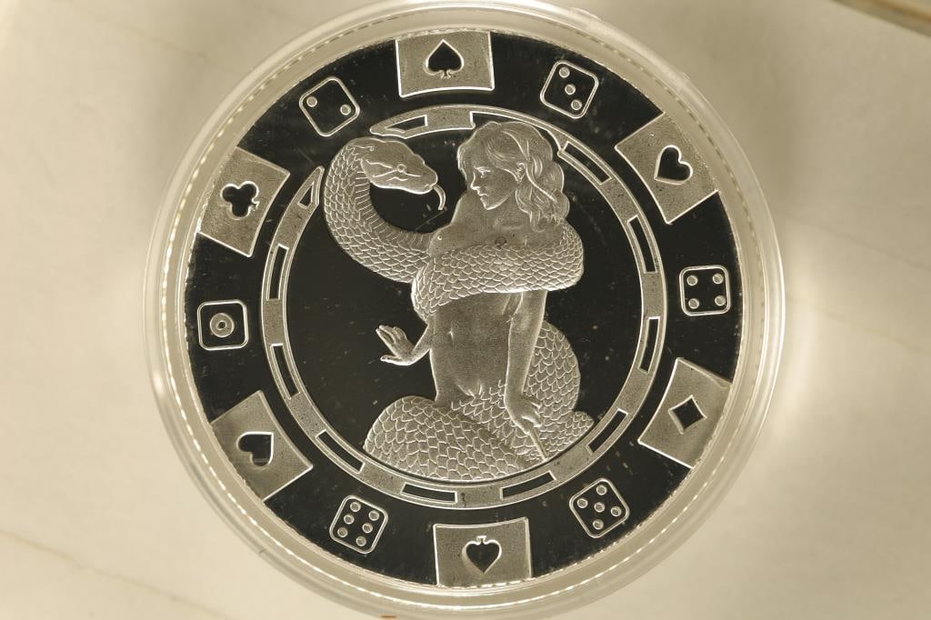 1 TROY OZ .999 FINE SILVER PF ADULT THEMED ROUND (1 of 2)