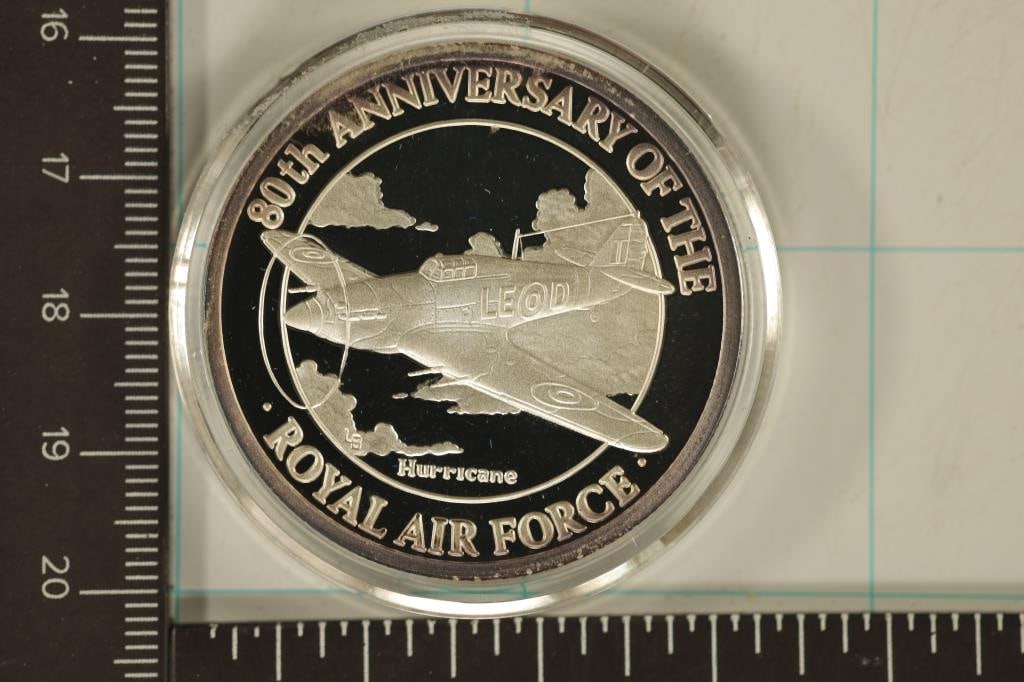 1998 TURKS & CAICOS PF SILVER 20 CROWN 1.0031 OZ (1 of 2)