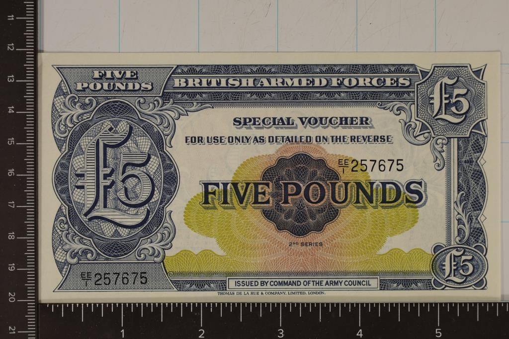 2ND SERIES BRITISH ARMED FORCES 5 POUND SPECIAL (1 of 2)