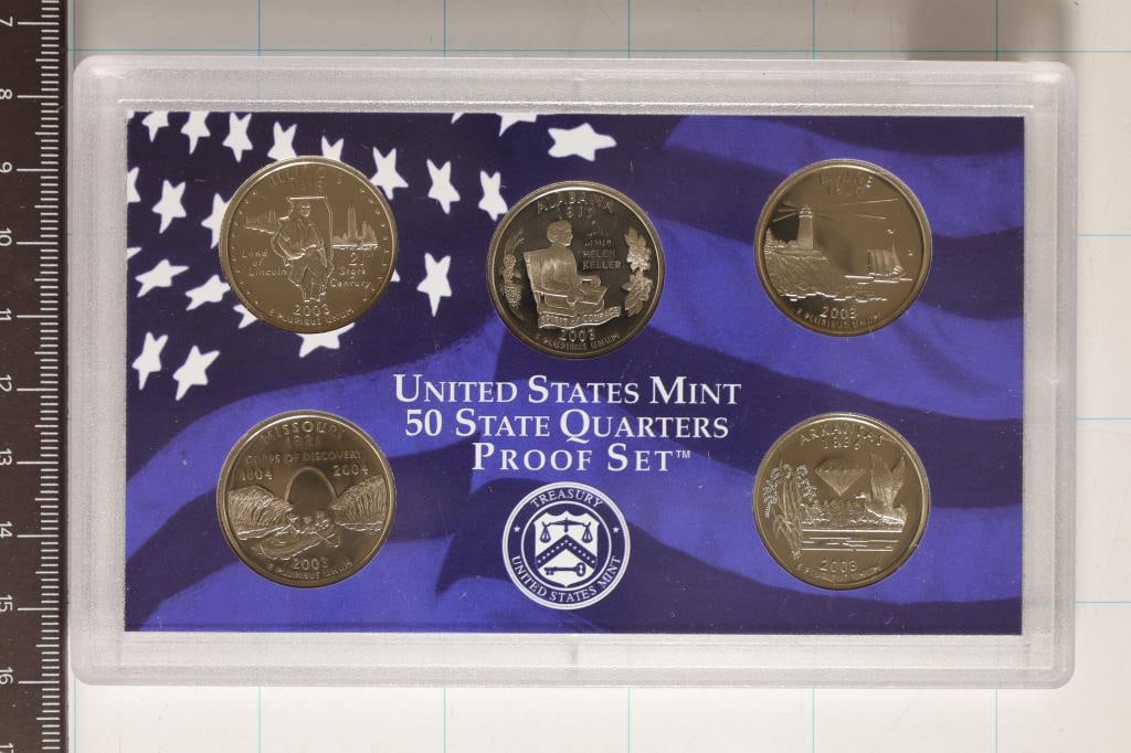 2003 US 50 STATE QUARTERS PROOF SET NO BOX (1 of 2)
