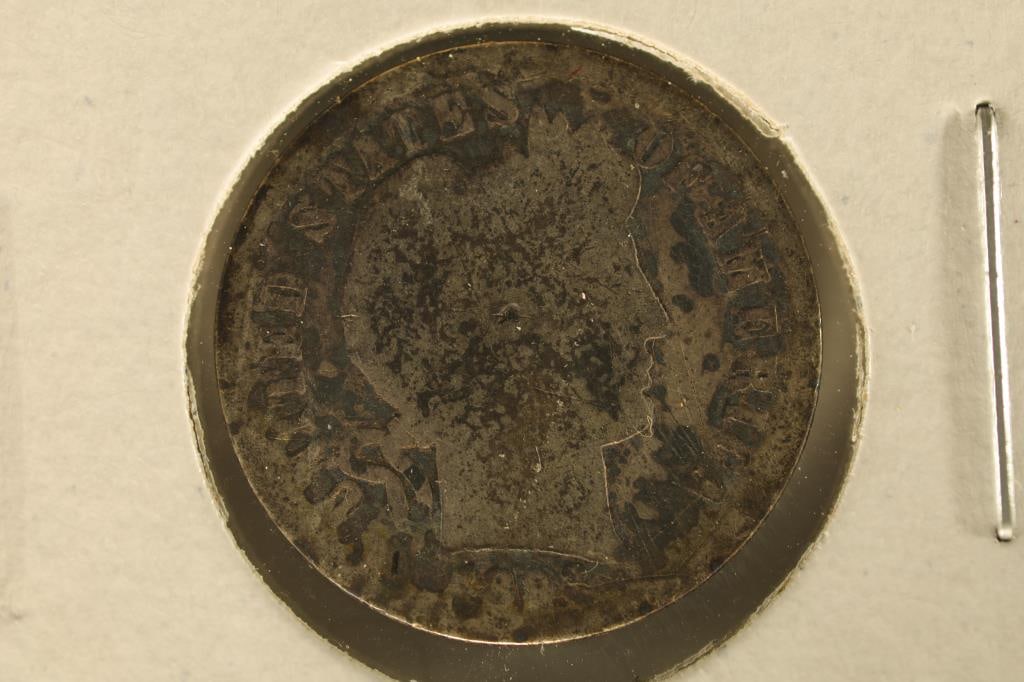 SEMI-KEY 1893-S SILVER BARBER DIME. 2024 REDBOOK (1 of 2)