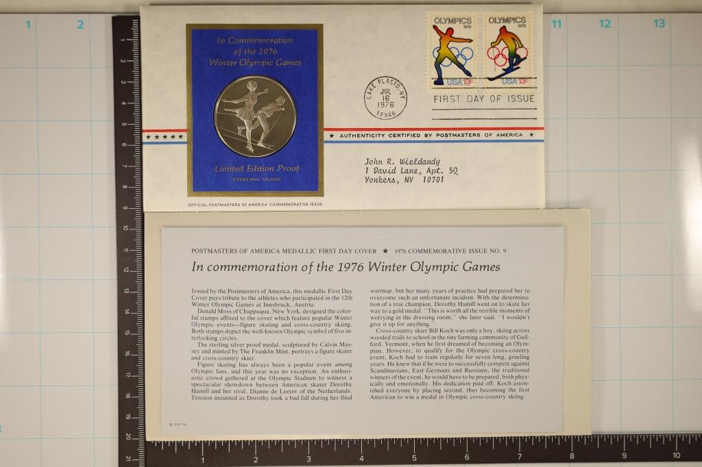 .8 OZ. PF STERLING SILVER ROUND IN FDC: IN (1 of 2)