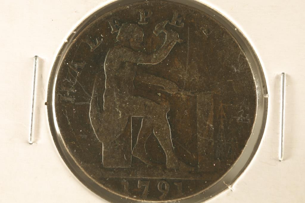 1791 JOHN WILKINSON IRON MASTER HALF PENNY (1 of 2)
