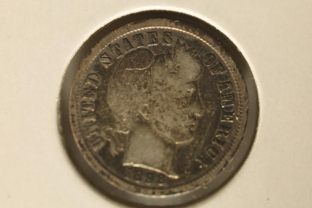 (SEMI-KEY) 1898-S SILVER BARBER DIME (1 of 4)