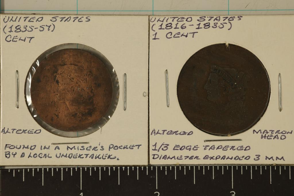 2-NO DATE ALTERED / DAMAGED US LARGE CENTS (1 of 3)