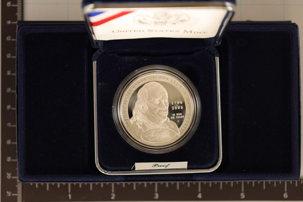 2006-P US PF SILVER DOLLAR BENJAMIN FRANKLIN (1 of 4)
