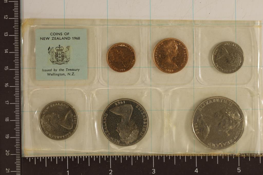 1968 NEW ZEALAND 7 COIN BU SPECIMEN SET (1 of 2)