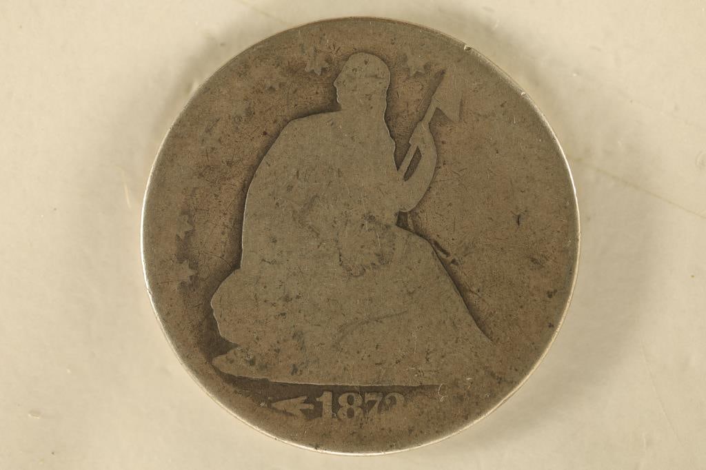 1873 SILVER SEATED LIBERTY HALF DOLLAR (1 of 2)