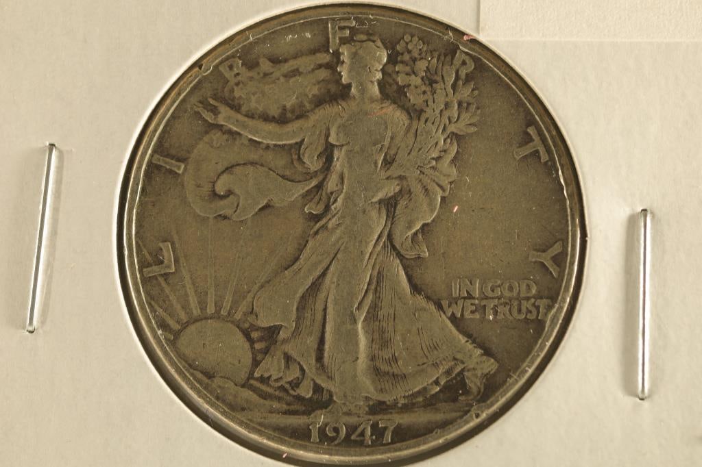 1947 SILVER WALKING LIBERTY HALF DOLLAR (1 of 2)