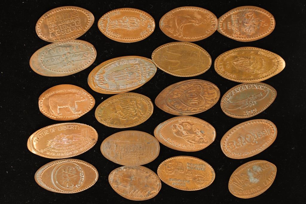 20 ELONGATED CENTS: STATUE OF LIBERTY, SCIENCE (1 of 2)