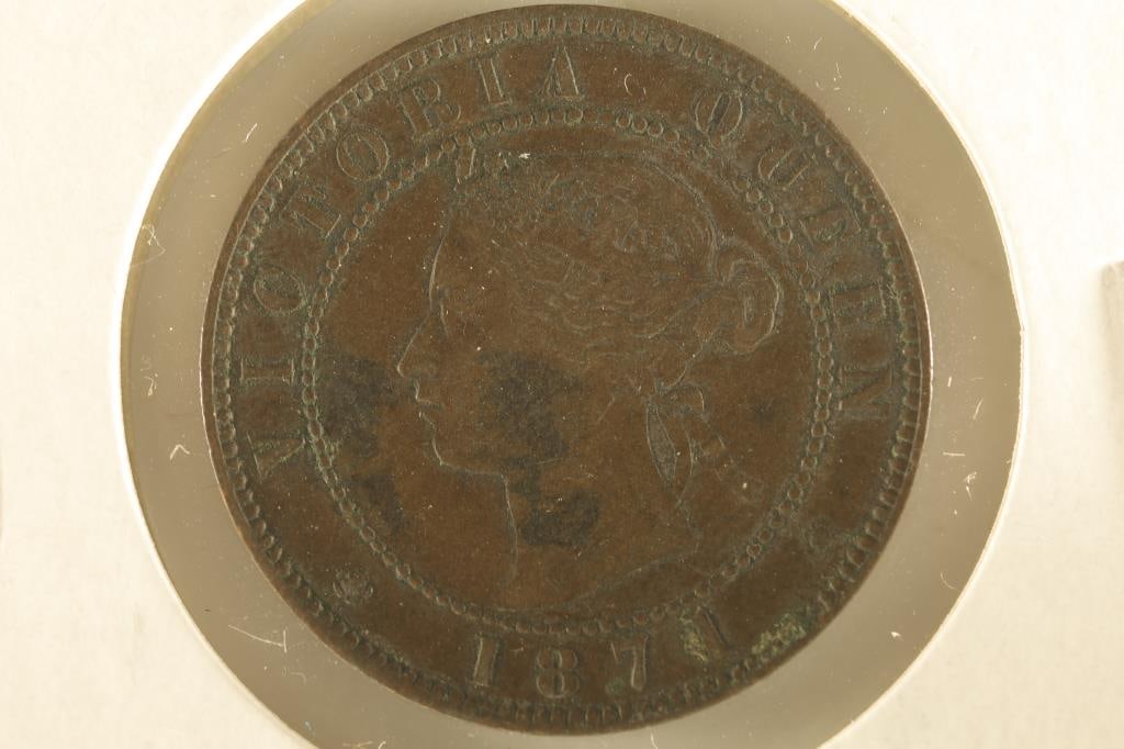 1871 PRINCE EDWARD ISLANDS LARGE CENT (1 of 2)