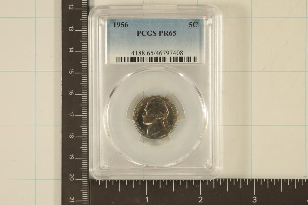 1956 JEFFERSON NICKEL PCGS PR65 (1 of 2)
