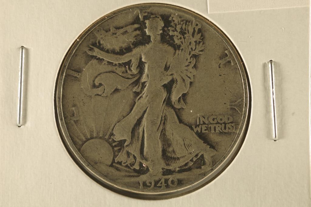 1940 SILVER WALKING LIBERTY HALF DOLLAR (1 of 2)