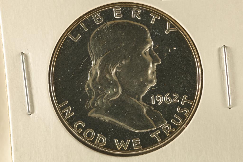1962 SILVER PROOF FRANKLIN HALF DOLLAR (1 of 2)