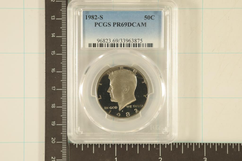 1982-S KENNEDY HALF DOLLAR PCGS PR69 DCAM (1 of 2)
