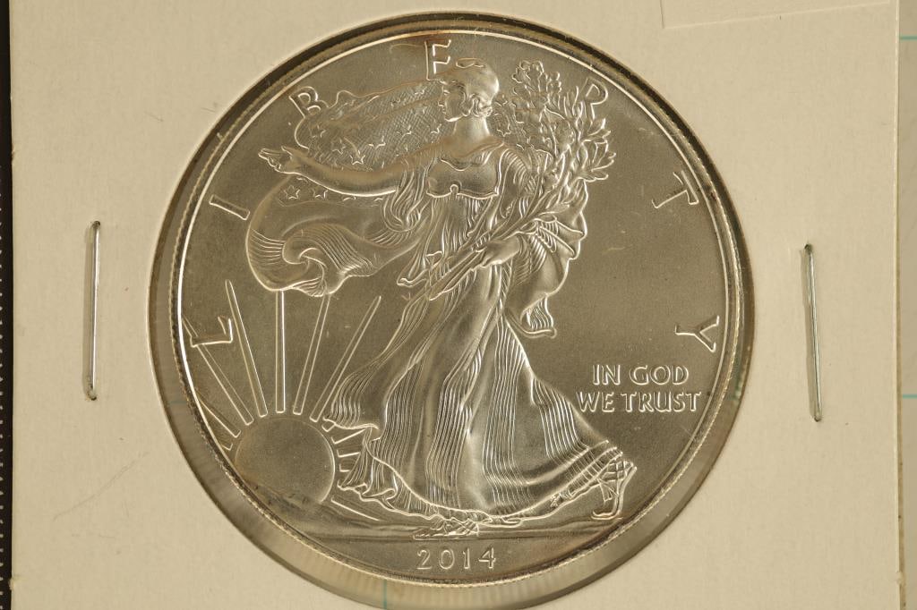 2014 AMERICAN SILVER EAGLE. BRILLIANT UNC (1 of 2)