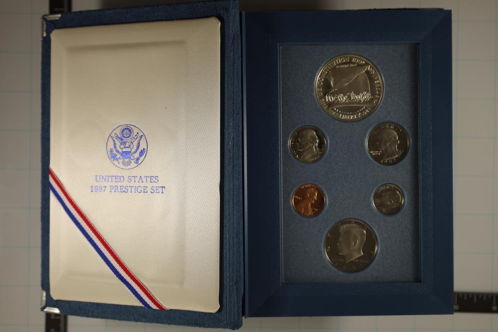 1987 US PRESTIGE PROOF SET IN BOX WITH PAPERWORK (1 of 3)
