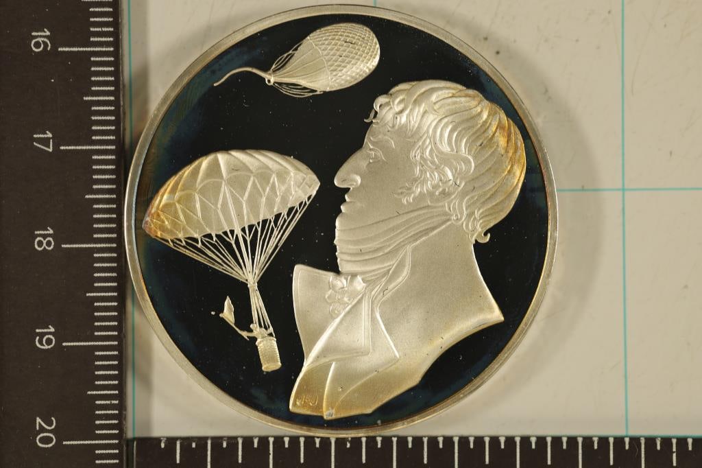 1.28 TROY OZ. PROOF STERLING SILVER PARACHUTE (1 of 2)