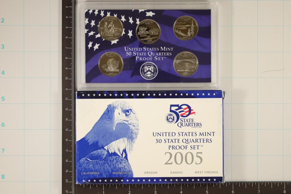 2005 50 STATE QUARTER PF SET (WITH BOX) (1 of 2)