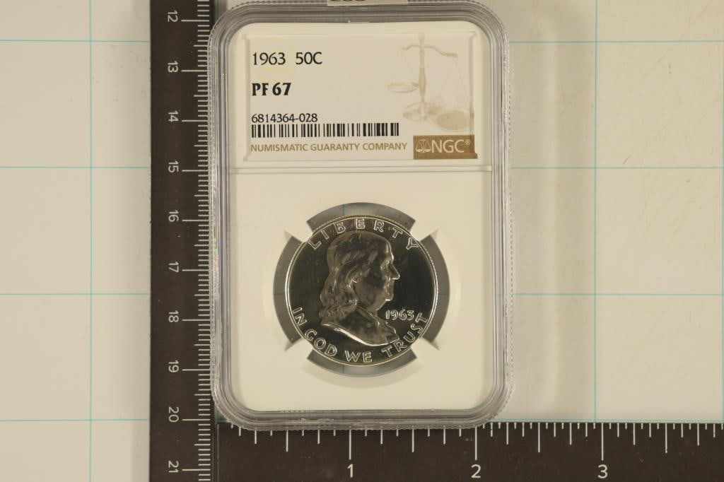 1963 FRANKLIN HALF DOLLAR NGC PF67 (1 of 2)