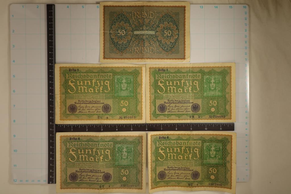 5-1919 GERMAN 50 MARK BILLS (1 of 2)
