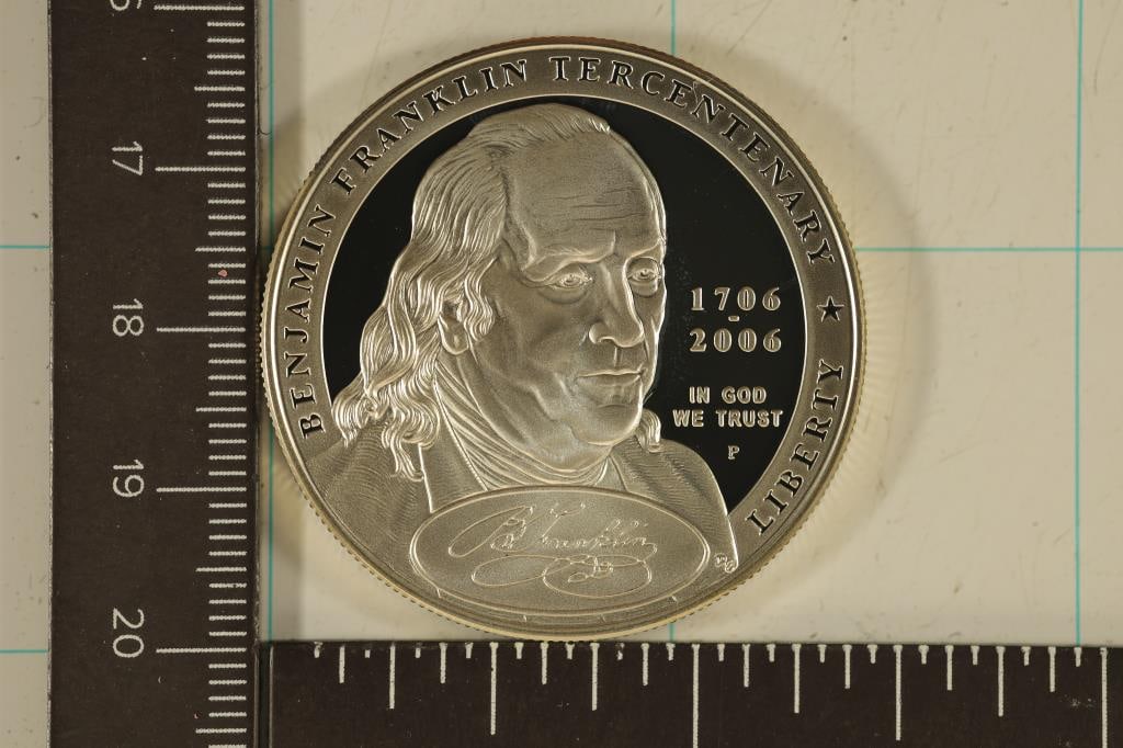 2006-P US PROOF SILVER DOLLAR "BENJAMIN FRANKLIN (1 of 2)