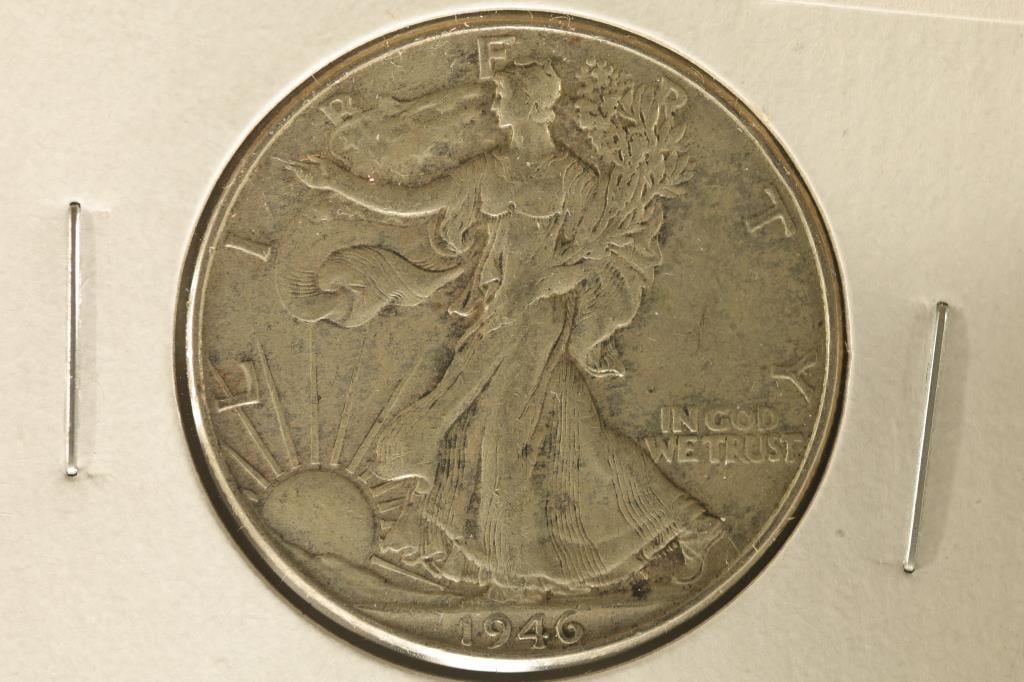 1946 SILVER WALKING LIBERTY HALF DOLLAR (1 of 2)