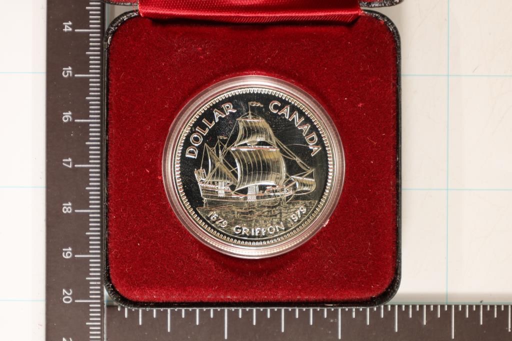 1979 CANADA SILVER GRIFFON $ .3750 OZ. ASW (1 of 3)
