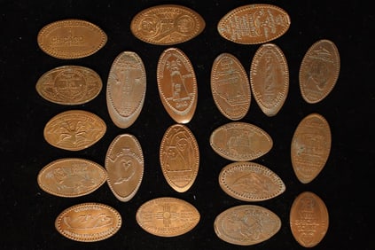 20 ELONGATED LINCOLN CENTS: SEAWORLD, 1994 ANA