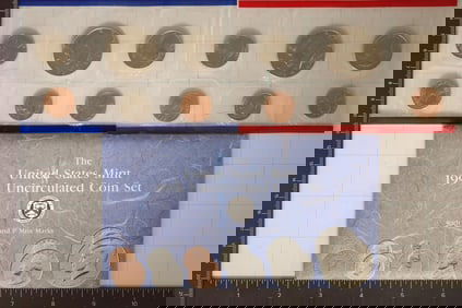 1991 US MINT SET (UNC) P/D (WITH ENVELOPE)
