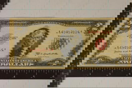 1953-B US $2 RED SEAL NOTE