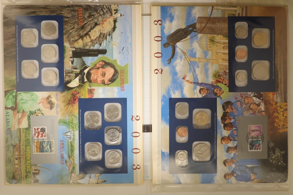 2003 US MINT SET (UNC) P/D ON LARGE INFO CARDS (1 of 2)