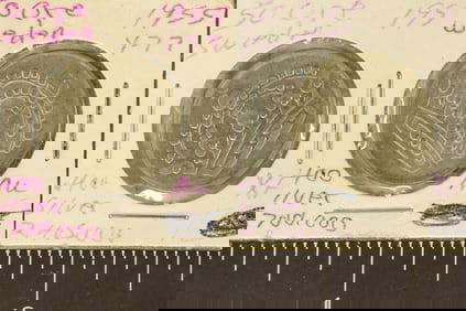 1955 & 1957 SWEDEN SILVER 50 ORE .1234 OZ. ASW