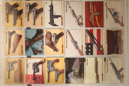 18 RIFLE / HANDGUN UNC COLLECTORS CARDS: RUGER