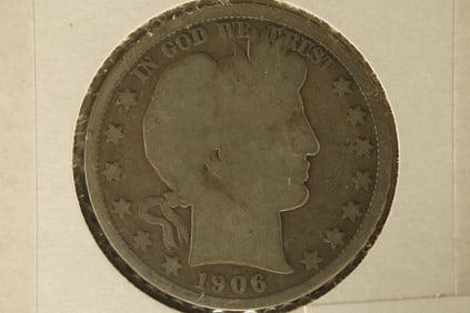 1906-D SILVER BARBER HALF DOLLAR