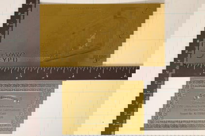 24KT GOLD FOIL 50 EURO CRISP UNC BILL WITH CERT