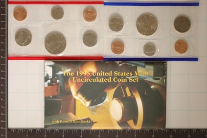 1995 US MINT SET (UNC) P/D (WITH ENVELOPE)