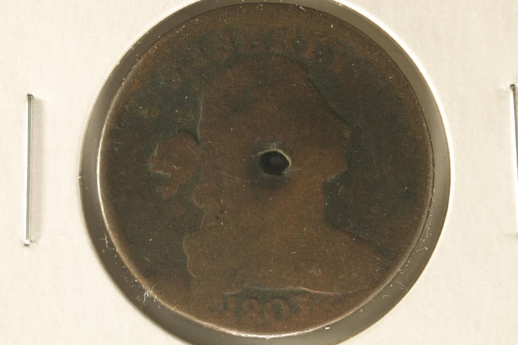 1803 US LARGE CENT HOLE IN CENTER (1 of 2)