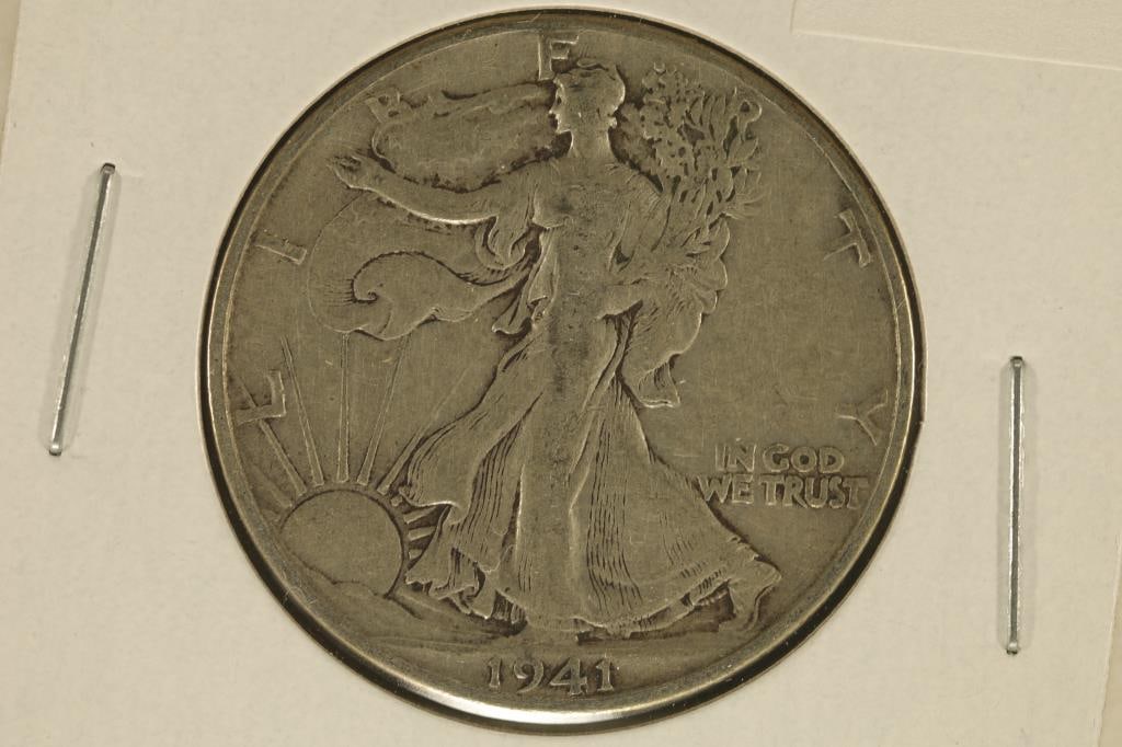 1941 SILVER WALKING LIBERTY HALF DOLLAR (1 of 2)