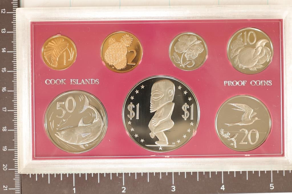 1972-7 COIN COOK ISLANDS PROOF SET NO OUTER BOX (1 of 2)