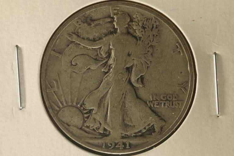 1941-S US SILVER WALKING LIBERTY HALF DOLLAR (1 of 2)