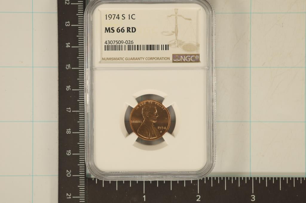 1974-S LINCOLN CENT NGC MS66RD (1 of 2)