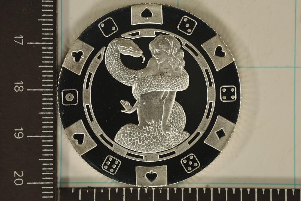 1 TROY OZ .999 FINE SILVER PF ADULT THEMED ROUND (1 of 2)