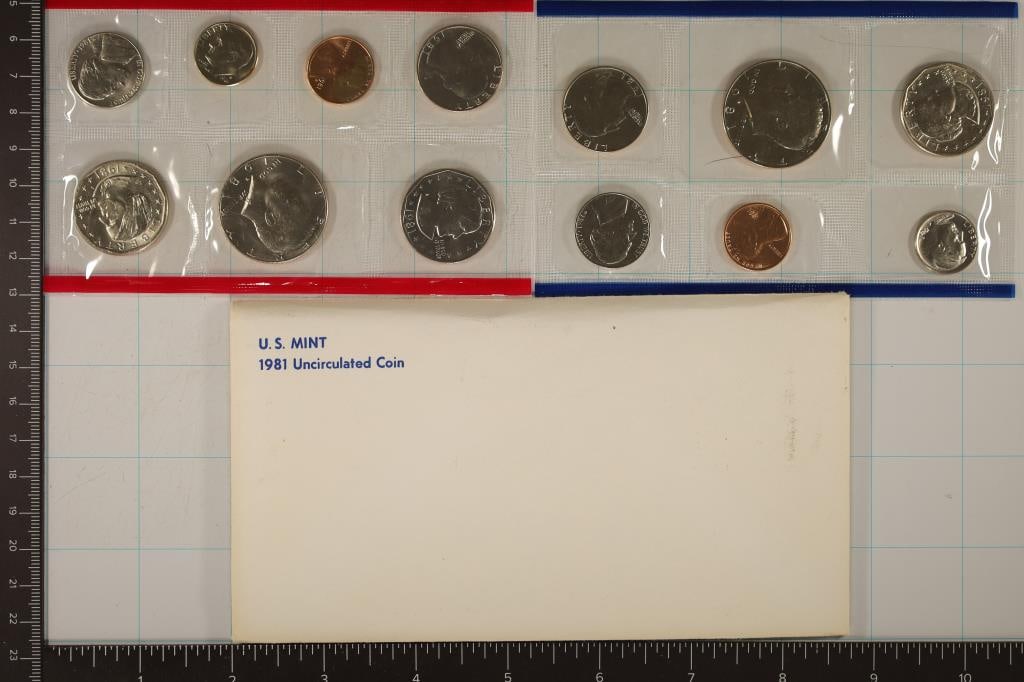 1981 US MINT SET (UNC) P/D/S (WITH ENVELOPE) (1 of 2)