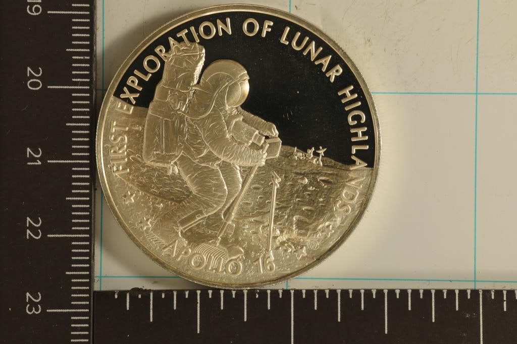 .82 TROY OZ. PF STERLING SILVER AMERICA IN SPACE (1 of 2)