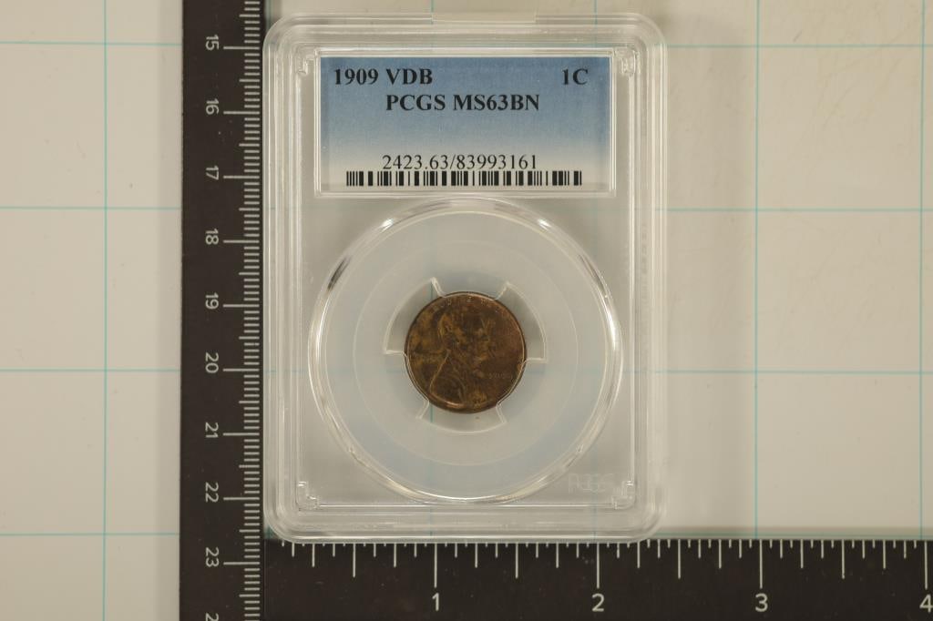 1909 VDB LINCOLN CENT PCGS MS63BN (1 of 2)