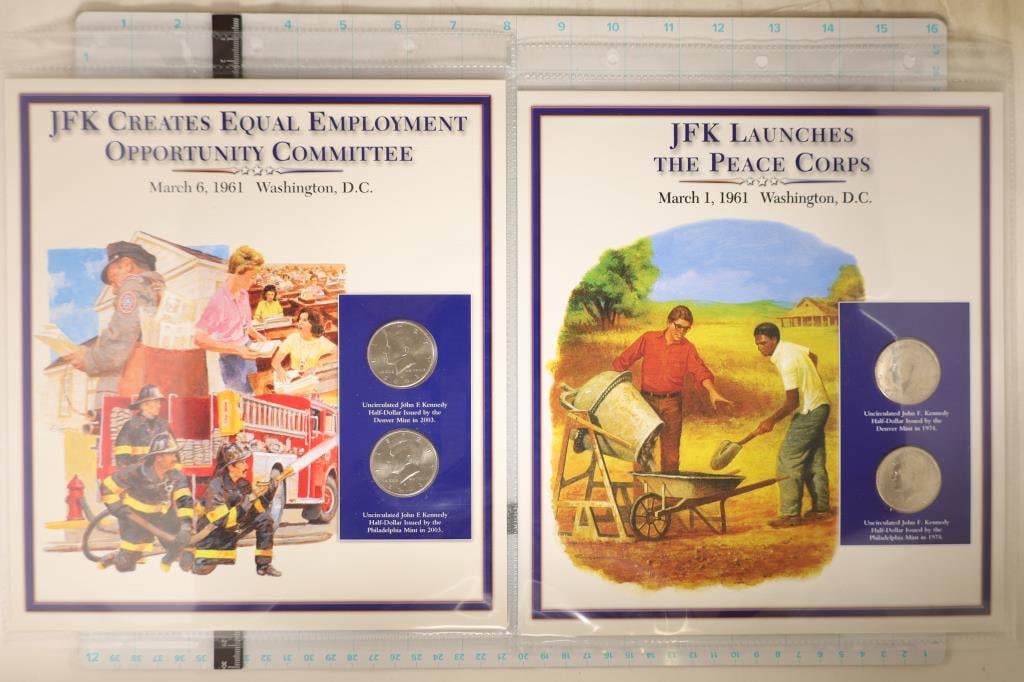 4-KENNEDY HALF DOLLARS: 1974-P & D AND 2003-P & D (1 of 2)