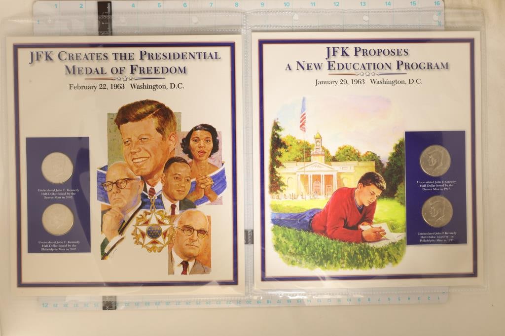 1997-P & D & 2002-P & D UNC KENNEDY HALF DOLLARS (1 of 2)